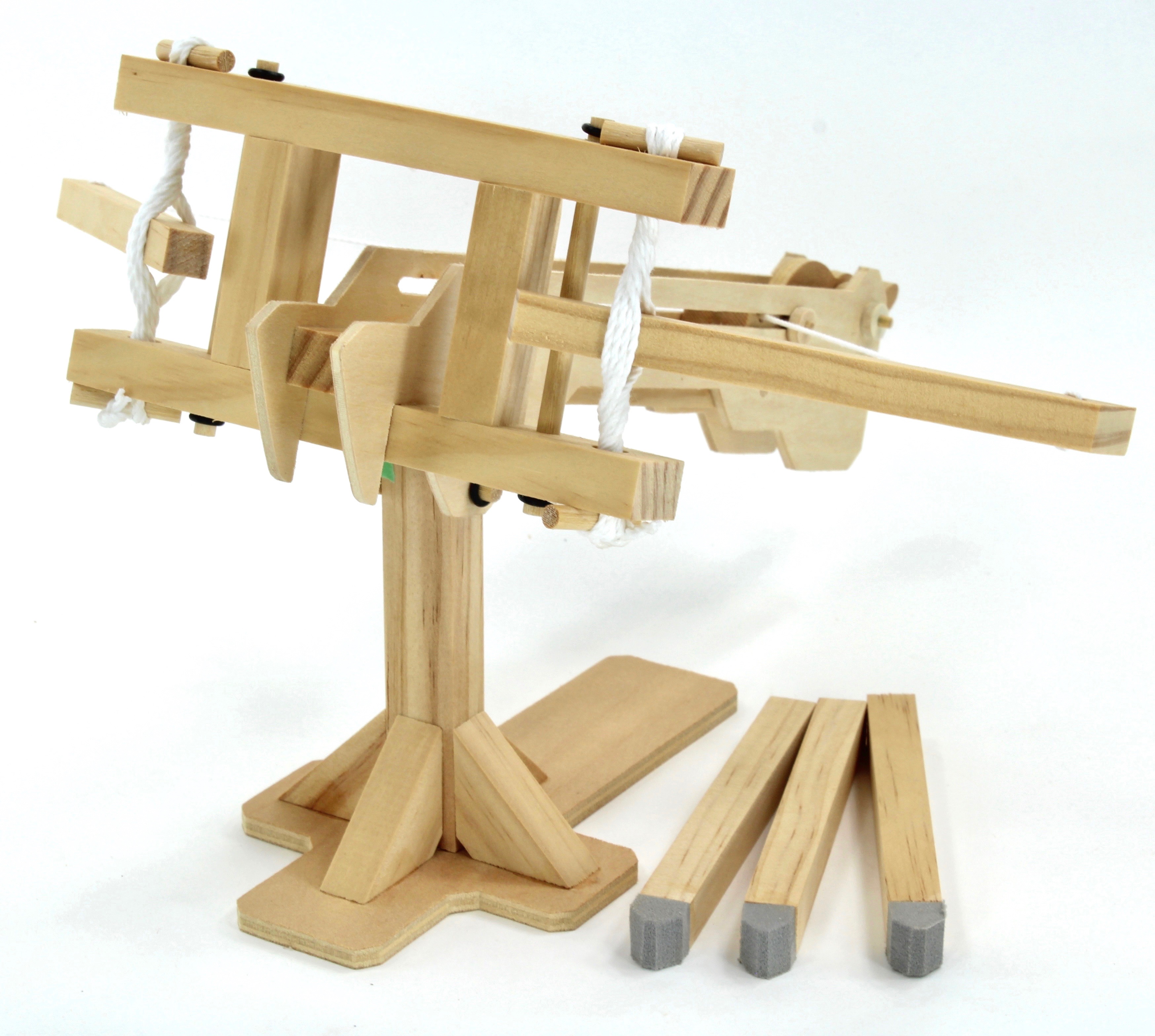 BALLISTA Wooden Model Kit Miniature Catapult Acient Arms Weapon Education Kits